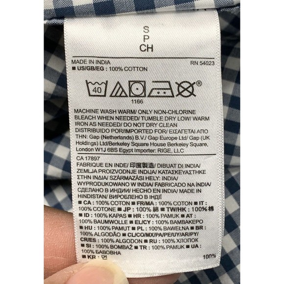 Banana Republic Button Down Shirt Mens Size Small Slim Fit Teal Long Sleeve 2015 - Picture 13 of 16